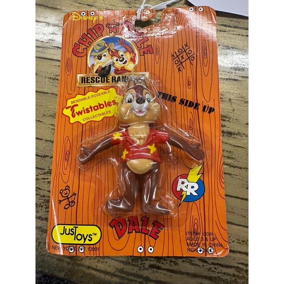 Vintage NOS  Chip n Dale rescue rangers  Dale bendy